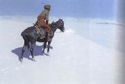 Frederic Remington The Scout:Friends or Foes (mk43) oil painting reproduction